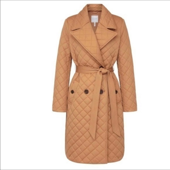 Avec Les Filles Quilted Double-Breasted Trench coat size Medium - Picture 1 of 14